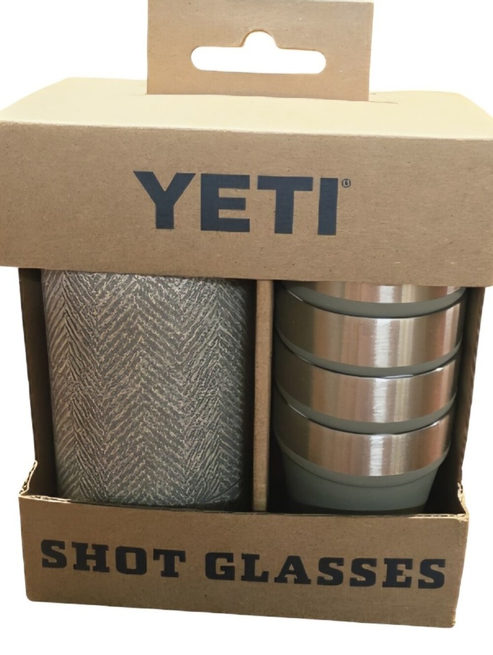 Yeti Shot Glasses Set Of 4 NEW~~~Riverhead Green Textured